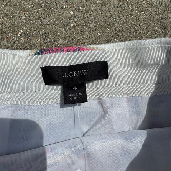 J. Crew Tweed Floral Midi Skirt NWT sz 4 - Picture 2 of 3